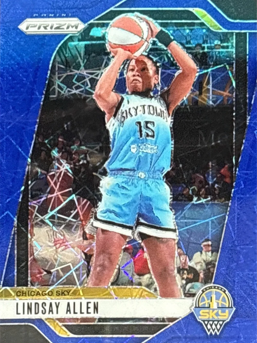 Panini Blue Prizm Lindsay Allen Sky-Blue Basketball Card